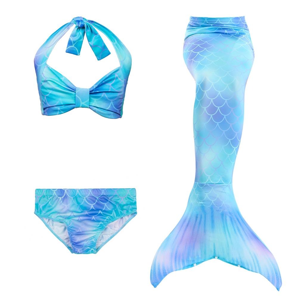 maillot de bain sirène bleu
