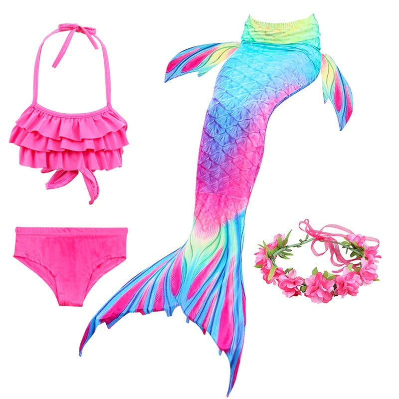 queu de sirene multicolore