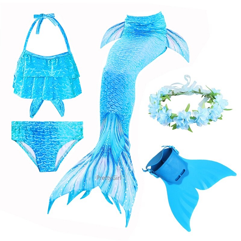 queu de sirene bleu monopalme