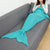 plaid queue de sirene turquoise femme