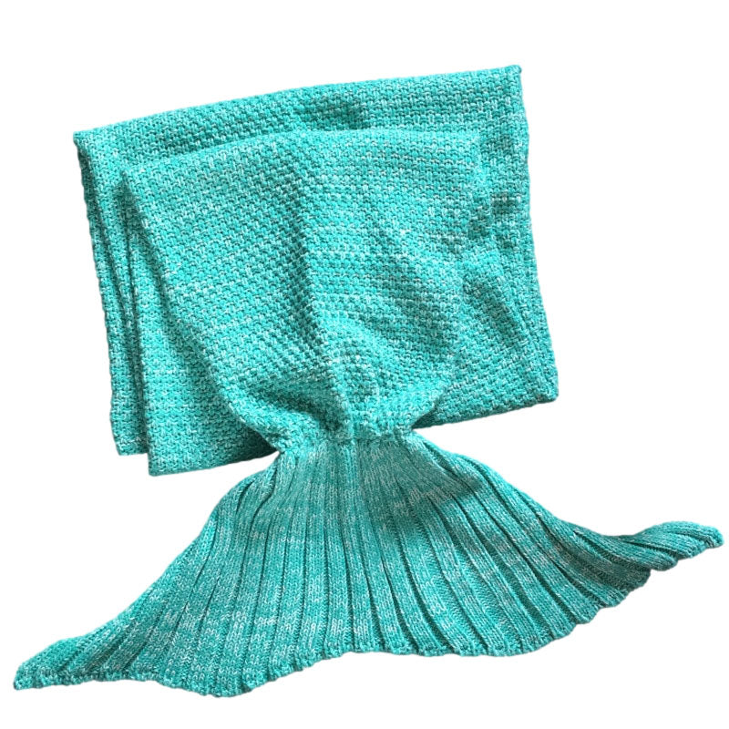 plaid queue de sirene turquoise