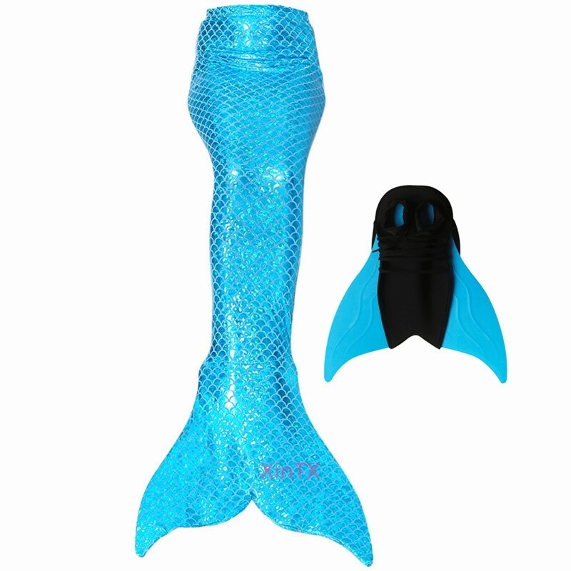 queu de sirène bleu turquoise monopalme