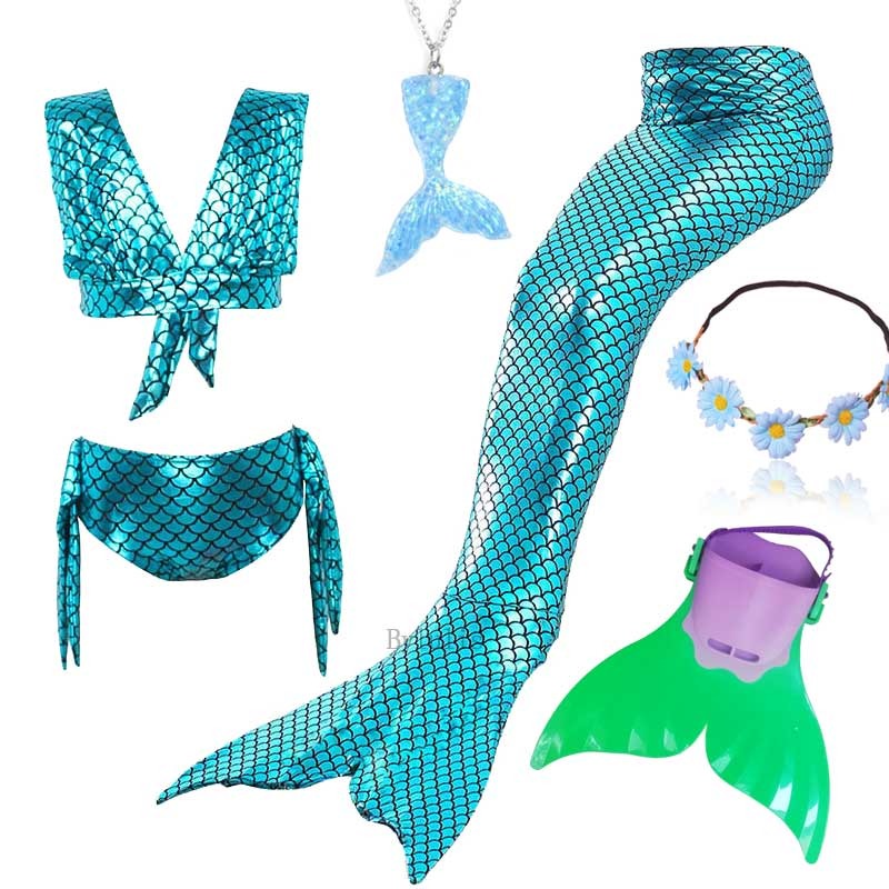 maillot de bain sirène bleue monopalme