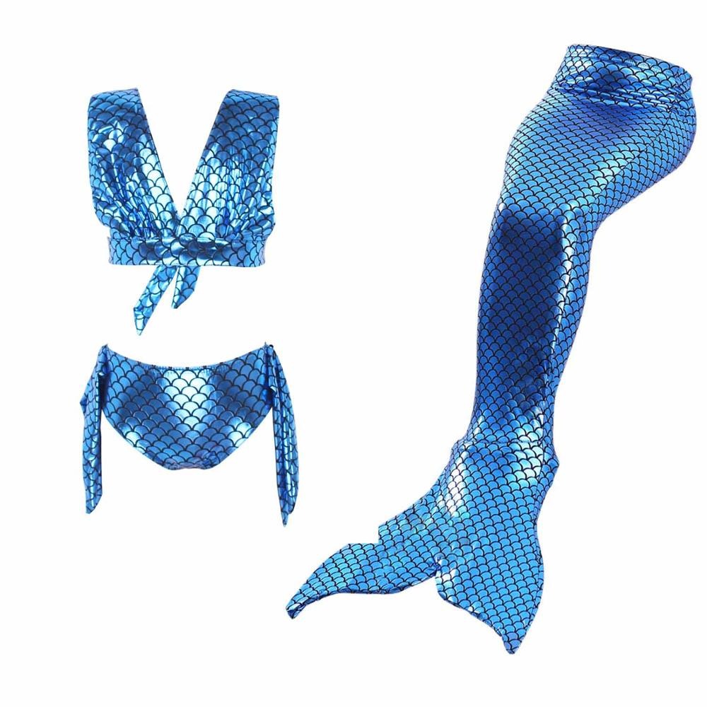 maillot de bain sirène bleue