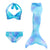 maillot de bain sirène bleu