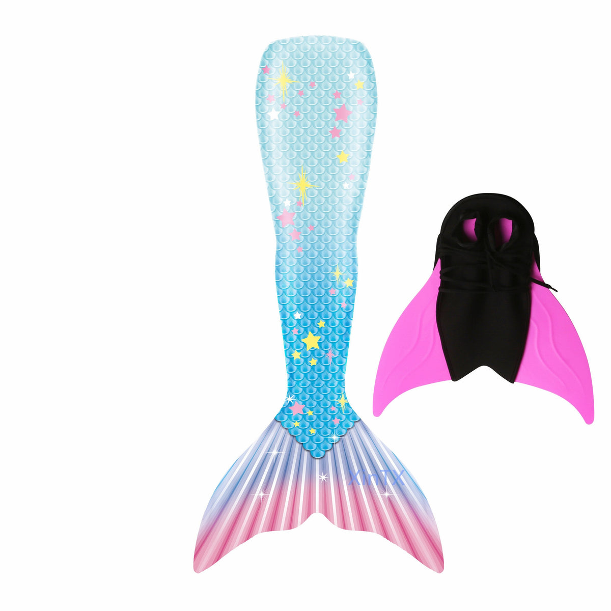 queu de sirène étoiles monopalme