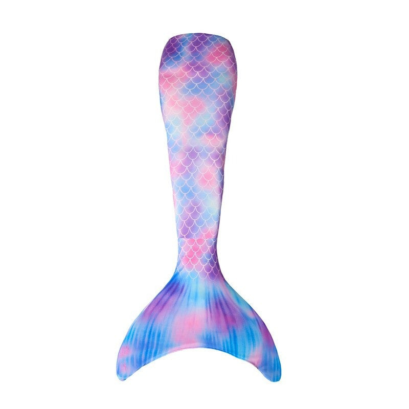 queu de sirène bleu violet rose