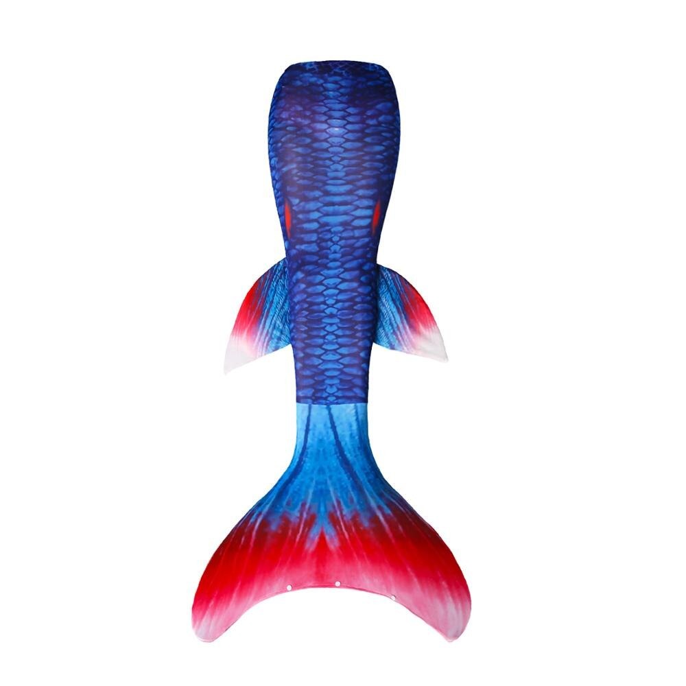 queu de sirène bleu rouge