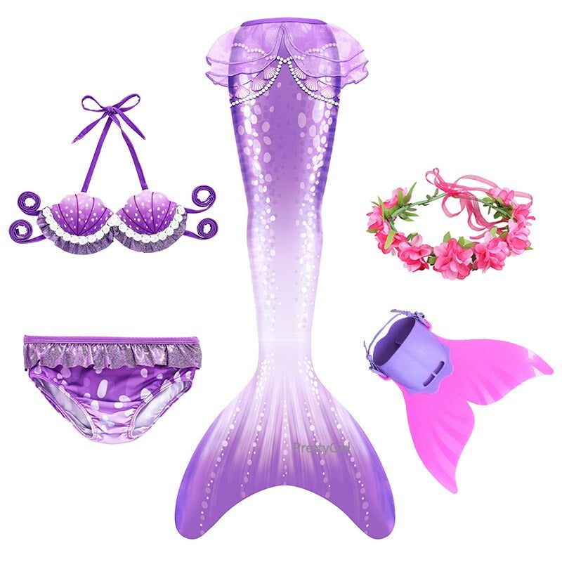 queu de sirene violette monopalme