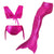 maillot de bain sirene rose