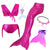 maillot de bain sirene rose monopalme