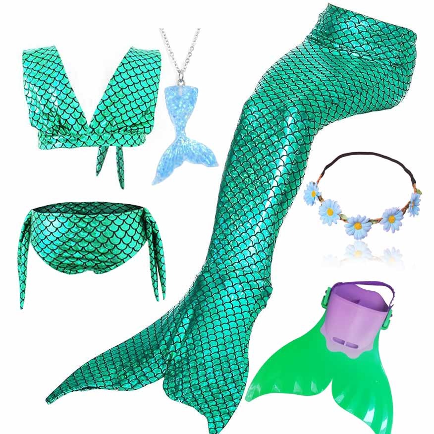 maillot de bain sirène vert monopalme