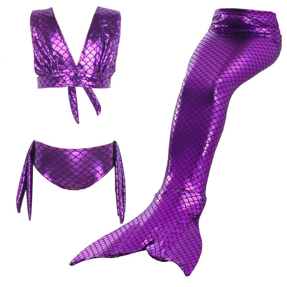 maillot de bain sirene violet